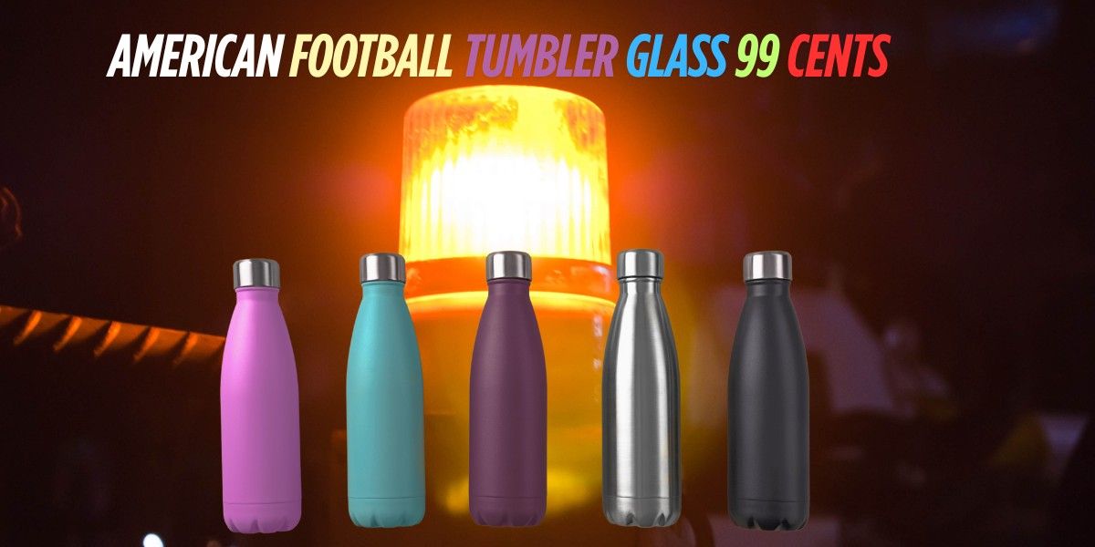 American Football Tumbler Glass 99 Cents